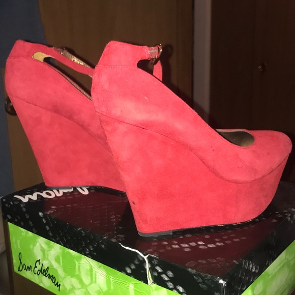 Sam Edelman Suede Wedges - Picture 5 of 8
